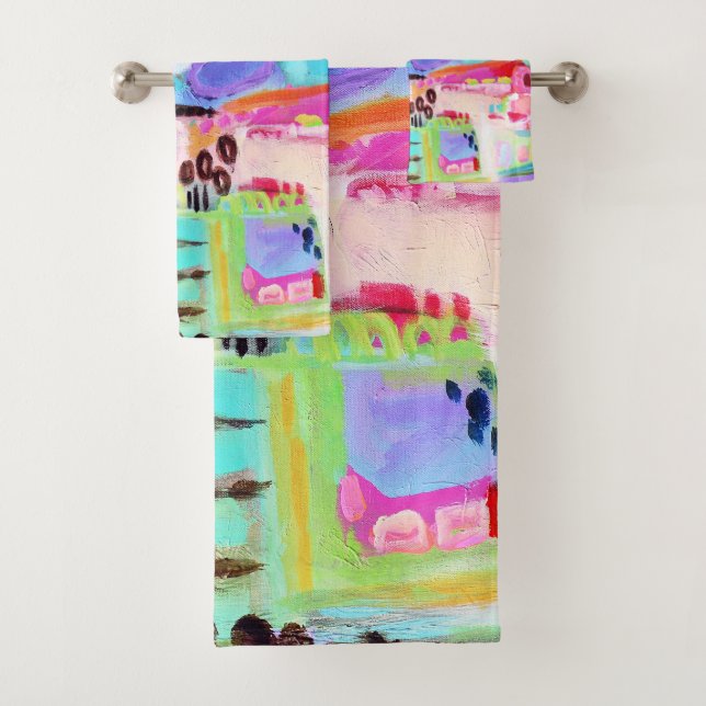 Abstract Clouds Bath Towel Set (Insitu)