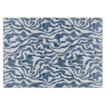 Abstract Clouds in Blue and White
