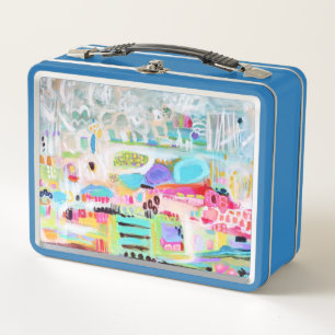 Abstract Clouds Metal Lunch Box
