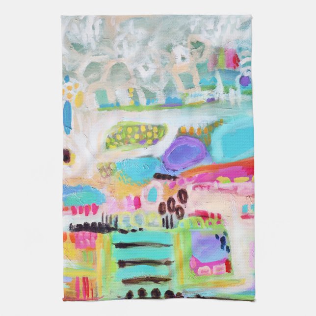 Abstract Clouds Tea Towel (Vertical)
