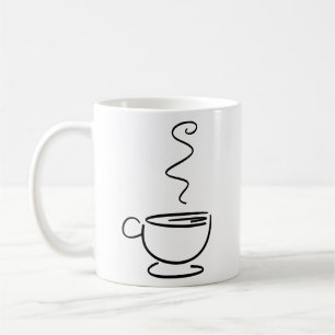 Abstract Coffee Beverage Illustration Mug