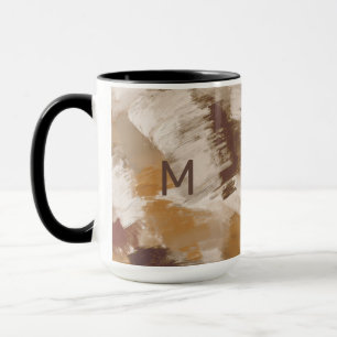 Abstract Coffee Colours Paint Strokes Mug