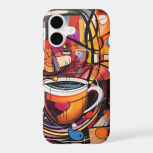 Abstract Coffee Lines – Modern Café Art