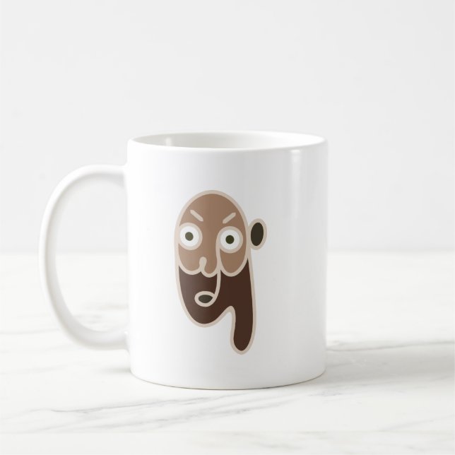 Abstract Coffee Man Mug (Left)
