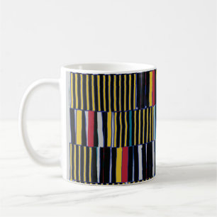 Abstract collage asymmetric pattern. Brush strokes Coffee Mug