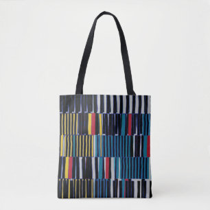Abstract collage asymmetric pattern. Brush strokes Tote Bag