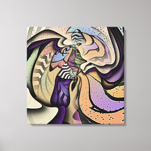 Abstract Collage  Canvas Print (Front)