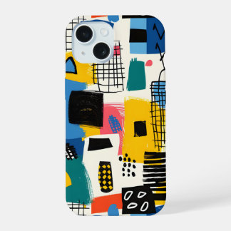 Abstract Collage iPhone 15 Case