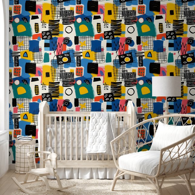 Abstract Collage Wallpaper (Kids)