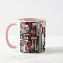 Abstract   college design. mug