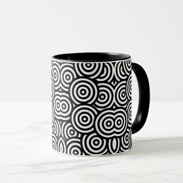 abstract color coffee mug (Front Right)