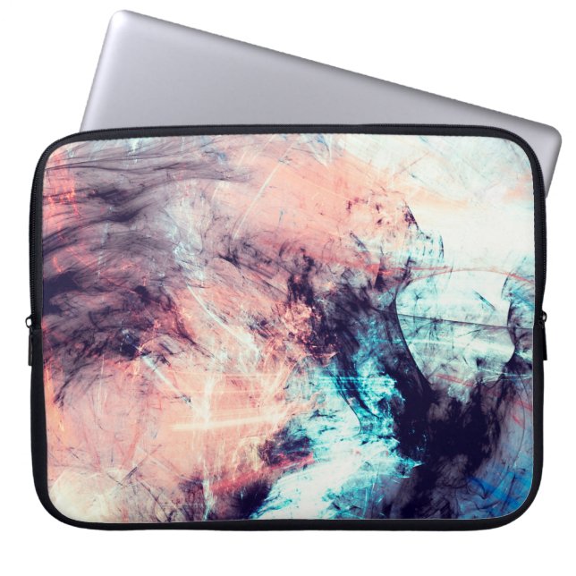 Abstract color dynamic background with lighting ef laptop sleeve (Front)