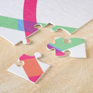Abstract Color Line Jigsaw Puzzle