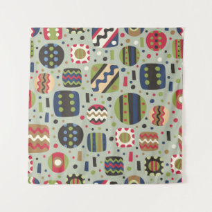 abstract color pattern textiles, interior designli tapestry