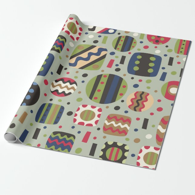 abstract color pattern textiles, interior designli wrapping paper (Unrolled)