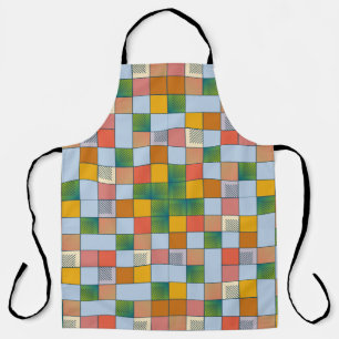Abstract color seamless pattern apron