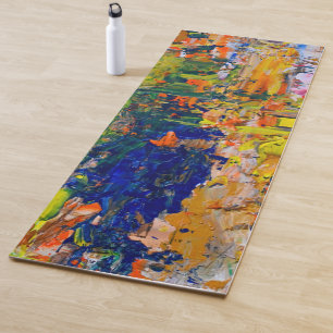 Abstract Color Strokes from Artist’s Palette Yoga Mat