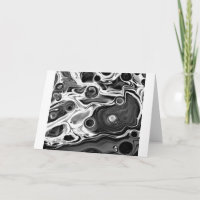 Abstract Color Study 196 / Noir, Card