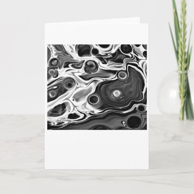 Abstract Color Study 196 / Noir, Card (Front)