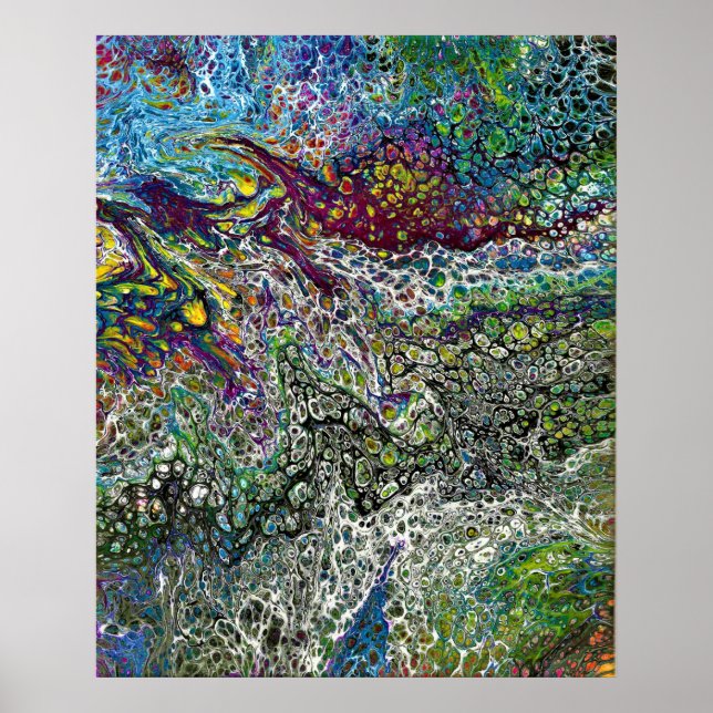 Abstract Color Study 53, by Kathleen Kost, 2019 Poster (Front)