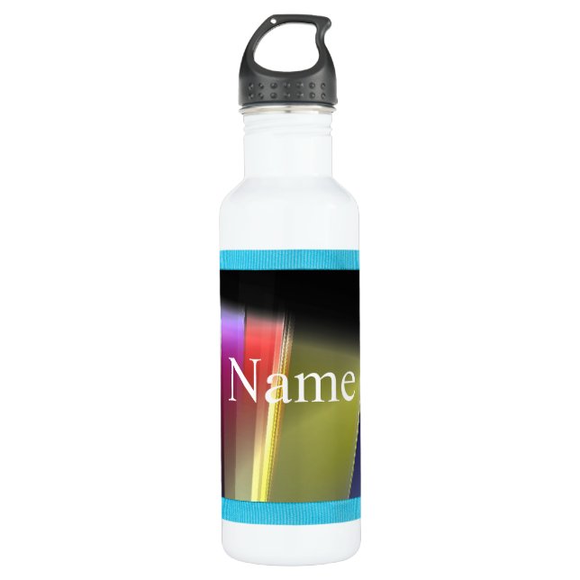 ABSTRACT  COLORED PERSONALIZED 710 ML WATER BOTTLE (Front)