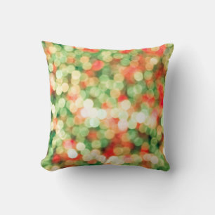Abstract colorful bokeh background cushion