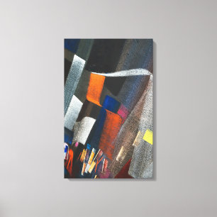 Abstract Colorful Cityscape Canvas Print