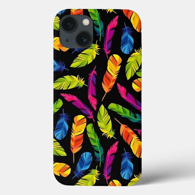 Abstract colorful feather explosion Case-Mate iPhone case (Back)