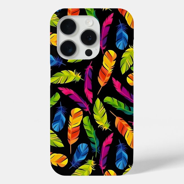 Abstract colorful feather explosion Case-Mate iPhone case (Back)