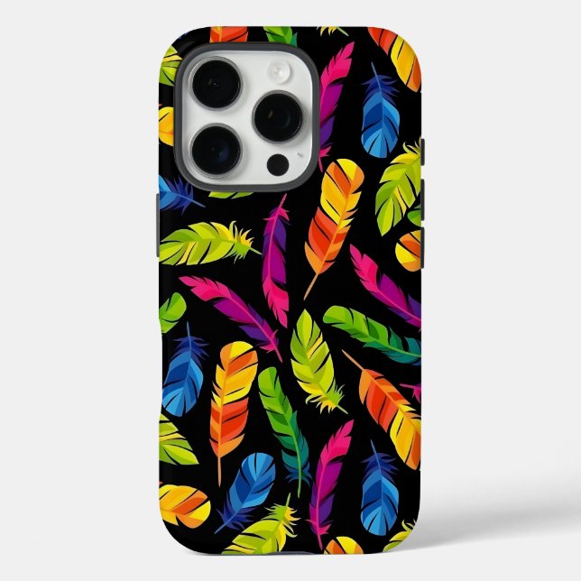 Abstract colorful feather explosion Case-Mate iPhone case (Back)