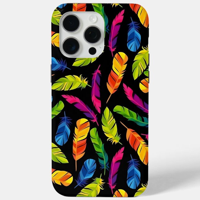 Abstract colorful feather explosion Case-Mate iPhone case (Back)