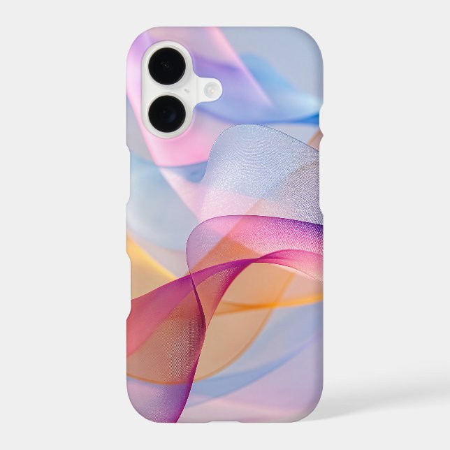 Abstract Colorful Flowing Ribbons (Back)