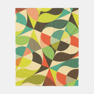 Abstract colorful geometric design. fleece blanket