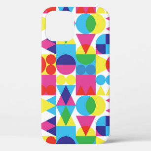 Abstract colorful geometric pattern design. iPhone 12 case