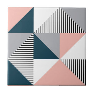 Abstract colorful geometry tile