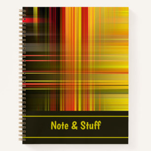 Abstract colorful lines Notebook