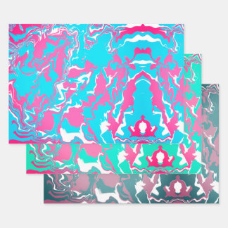 Abstract colorful Merge Wrapping Paper Sheet