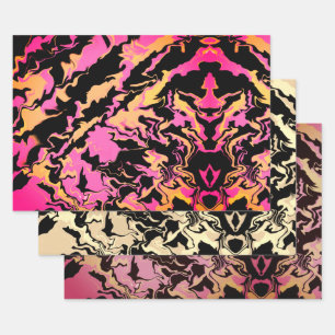 Abstract colorful Merge Wrapping Paper Sheet