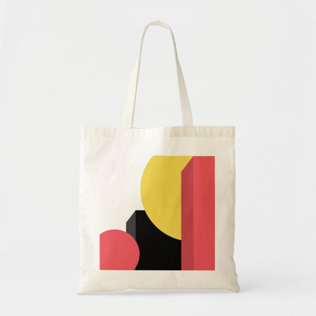 Abstract, colorful, modern, simple, vibrant design tote bag (Front)