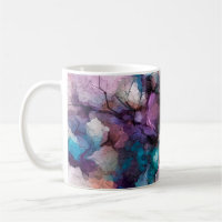 Abstract colorful oil, acrylic painting of spring