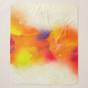 Abstract colorful oil painting on canvas texture.  sherpa blanket
