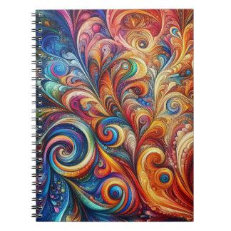 Abstract Colorful Pattern Notebook