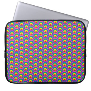 Abstract colorful shapes laptop sleeve