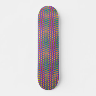 Abstract colorful shapes skateboard