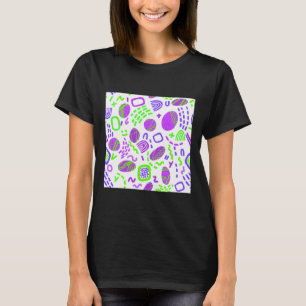 Abstract Colorful Swirly Geometric Pattern T-Shirt