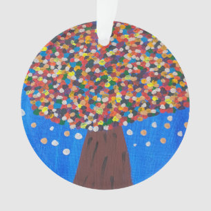 Abstract Colorful Tree Ornament