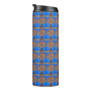 Abstract Colorful Tree Thermal Tumbler