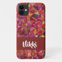 Abstract colorful triangles on