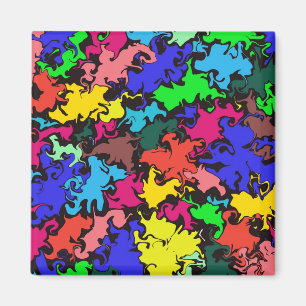 Abstract Colorful Twirl / Magnet