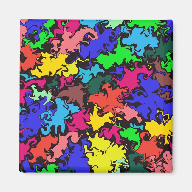 Abstract Colorful Twirl /  Magnet (Front)